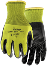 Load image into Gallery viewer, Watson Gloves 396X6-L Light Artillery Poly Liner Flat Nitrile 6 Pack - Large