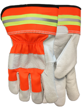 Load image into Gallery viewer, Watson Gloves 4019HV-L Hi Vis Buffalo Grain Combo - Large