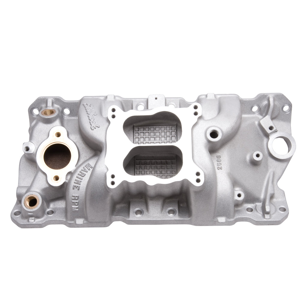 Edelbrock 2506 Performer RPM Q-JET Marine Application Intake Manifold Small-Block Chevy 1987-95