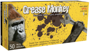 Grease Monkey 5555PF-S 8 Mil Nitrile Gloves