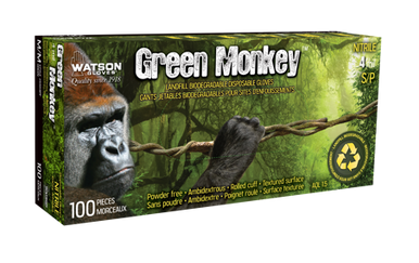 Grease Monkey _NOT_FOUND Green Monkey 4Mil Nitrile Gloves