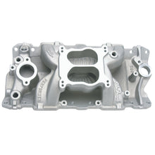 Load image into Gallery viewer, Edelbrock 2601 Performer Air-Gap Intake Manifold Small-Block Chevy for Select Avanti II, Buick Century, Buick LeSabre, Buick Regal, Buick Skylark, Checker Aerobus, Checker Deluxe, Checker Marathon, Checker Taxicab, Chevrolet 3B, Chevrolet 3C, Chevrolet