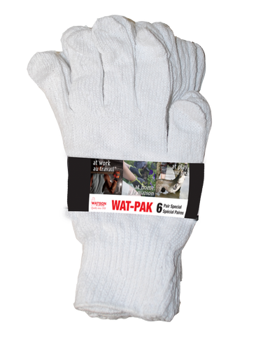 Watson Gloves _NOT_FOUND Watpak 6Pk White Knight Gloves