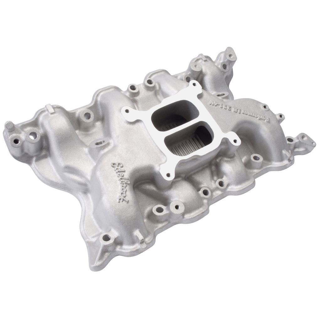 Edelbrock 2665 Performer 351 Intake Manifold for Ford 351- 4V Cleveland for Select DeTomaso Pantera, Ford Fairlane, Ford Falcon, Ford Gran Torino, Ford Mustang, Ford Ranchero, Ford Torino, Mercury Cougar, Mercury Cyclone, Mercury Montego