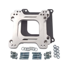 Load image into Gallery viewer, Edelbrock 2694 Carb Adapter Mounts 4150 Standard-Flange Holley Carbs Sideways on Tunnel Rams
