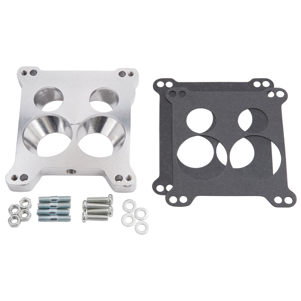Edelbrock 2696 Carb Adapter for 4150 Square-Bore to Stock Quadrajet & Thermo-Quad Spread-Bore