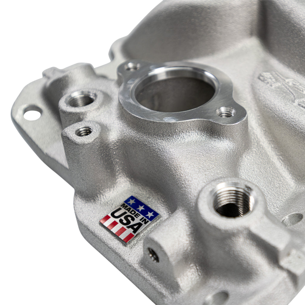 Edelbrock 2701 Performer EPS Intake Manifold for 1955-86 Small-Block Chevy for Select Avanti II, Buick Century, Buick LeSabre, Buick Regal, Buick Skylark, Checker Aerobus, Checker Deluxe, Checker Marathon, Checker Taxicab, Chevrolet 3B, Chevrolet 3C,