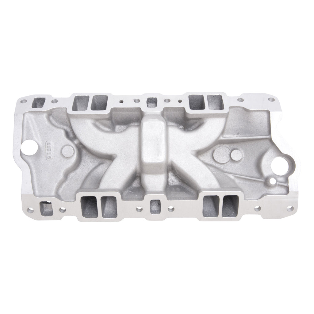 Edelbrock 2703 Performer EPS Intake Manifold With Oil Fill Tube Small-Block Chevy for Select Avanti II, Buick Century, Buick LeSabre, Buick Regal, Buick Skylark, Checker Aerobus, Checker Deluxe, Checker Marathon, Checker Taxicab, Chevrolet 3B, Chevrolet