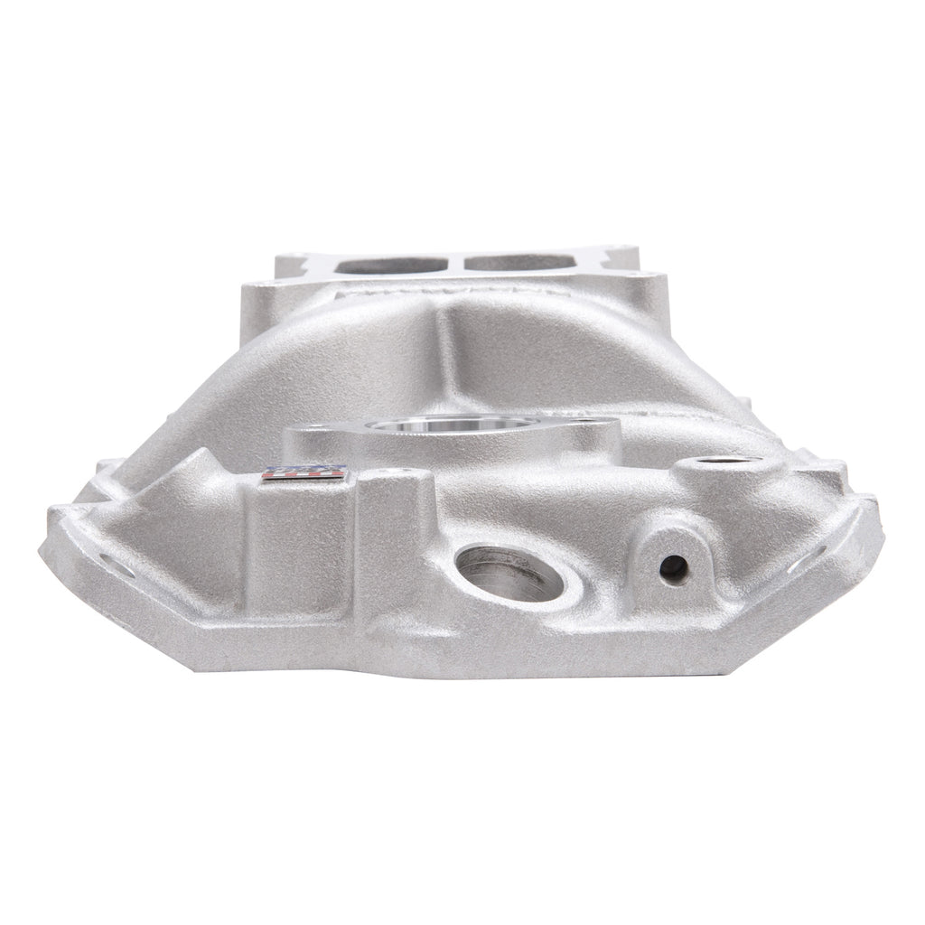 Edelbrock 2703 Performer EPS Intake Manifold With Oil Fill Tube Small-Block Chevy for Select Avanti II, Buick Century, Buick LeSabre, Buick Regal, Buick Skylark, Checker Aerobus, Checker Deluxe, Checker Marathon, Checker Taxicab, Chevrolet 3B, Chevrolet