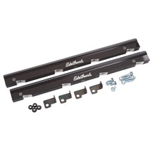 Load image into Gallery viewer, Edelbrock 3504 Fuel Injector Rail, Anodized Black, -6 AN