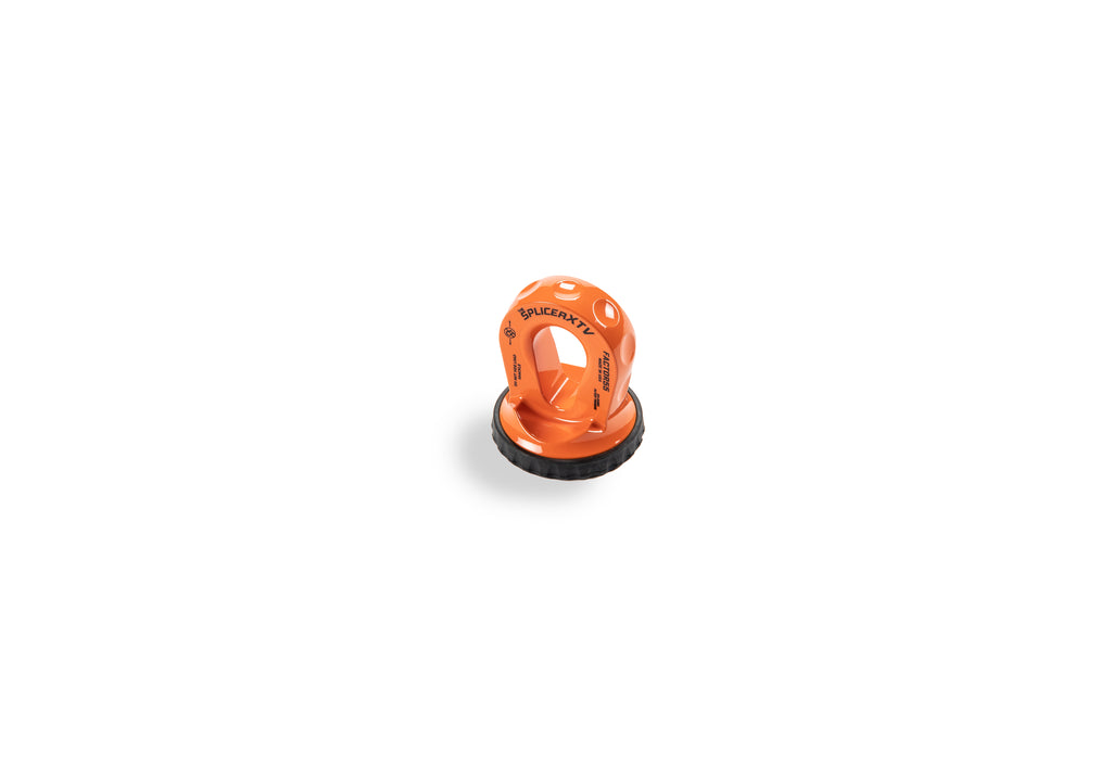 Factor 55 00355-07 SPLICER XTV 3/16-1/4"  SYNTHETIC ROPE SPLICE-ON SHACKLE MOUNT -- ORANGE