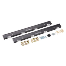 Load image into Gallery viewer, Edelbrock 3638 Fuel Rail Kit for LS Victor EFI -6 AN in Black Finish