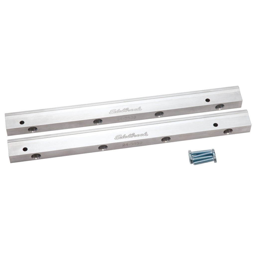 Edelbrock 3639 Fuel Rail Kit for Ford 4.6L 3/8" NPT in Clear Finish