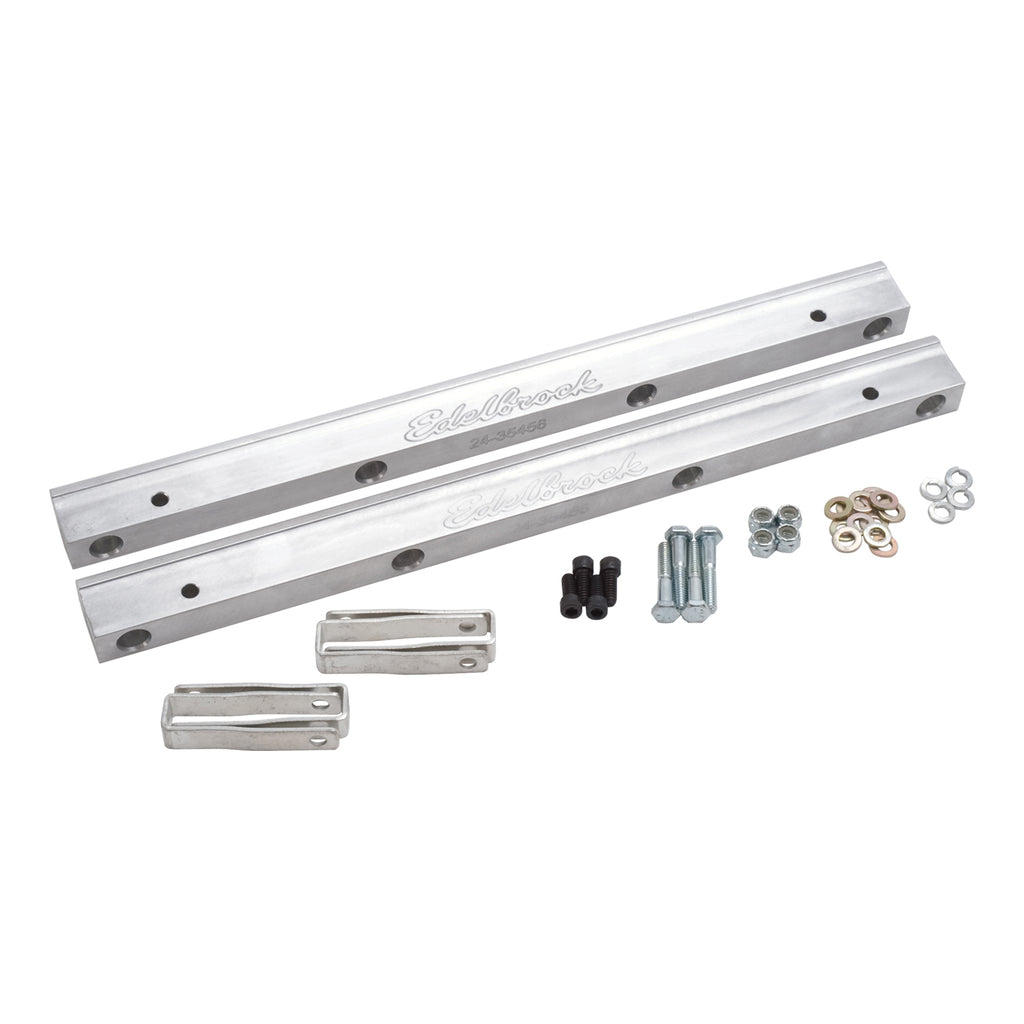 Edelbrock 3645 Pro-Flo Fuel Rail Kit for Ford 429/460 -6 AN in Clear Finish