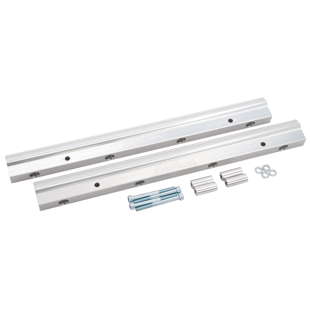 Edelbrock 3649 Pro-Flo Fuel Rail Kit for LS7 -8 AN in Clear Finish