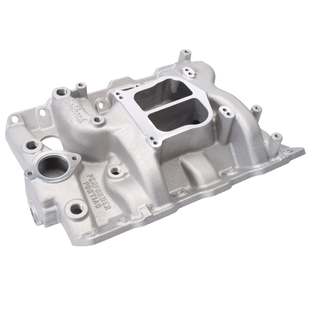 Edelbrock 3756 Engine Intake Manifold for Select Pontiac Bonneville, Pontiac Catalina, Pontiac Executive, Pontiac Firebird, Pontiac GTO, Pontiac Grand Am, Pontiac Grand LeMans, Pontiac Grand Prix, Pontiac Grand Safari, Pontiac Grandville, Pontiac LeMans,