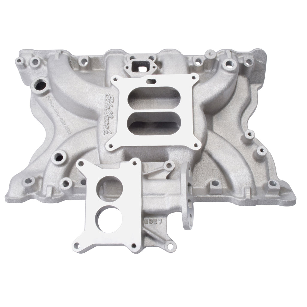 Edelbrock 3771 Performer Ford 400 EGR Intake Manifold for Select Ford Bronco, Ford Country Sedan, Ford Country Squire, Ford Custom 500, Ford E-250 Econoline, Ford E-250 Econoline Club Wagon, Ford E-350 Econoline, Ford E-350 Econoline Club Wagon, Ford