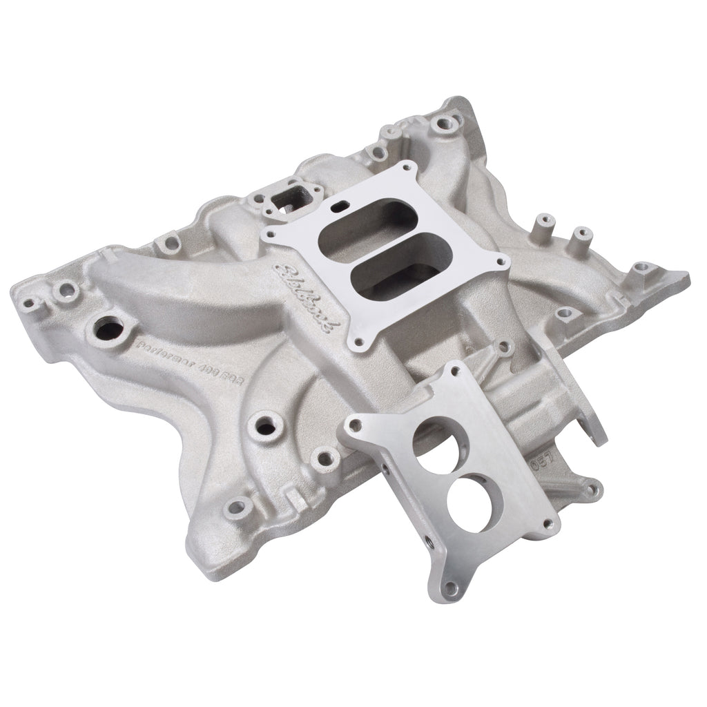 Edelbrock 3771 Performer Ford 400 EGR Intake Manifold for Select Ford Bronco, Ford Country Sedan, Ford Country Squire, Ford Custom 500, Ford E-250 Econoline, Ford E-250 Econoline Club Wagon, Ford E-350 Econoline, Ford E-350 Econoline Club Wagon, Ford