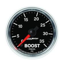 Load image into Gallery viewer, AutoMeter 3804 GAUGE, BOOST, 2 1/16", 35PSI, MECHANICAL, GS
