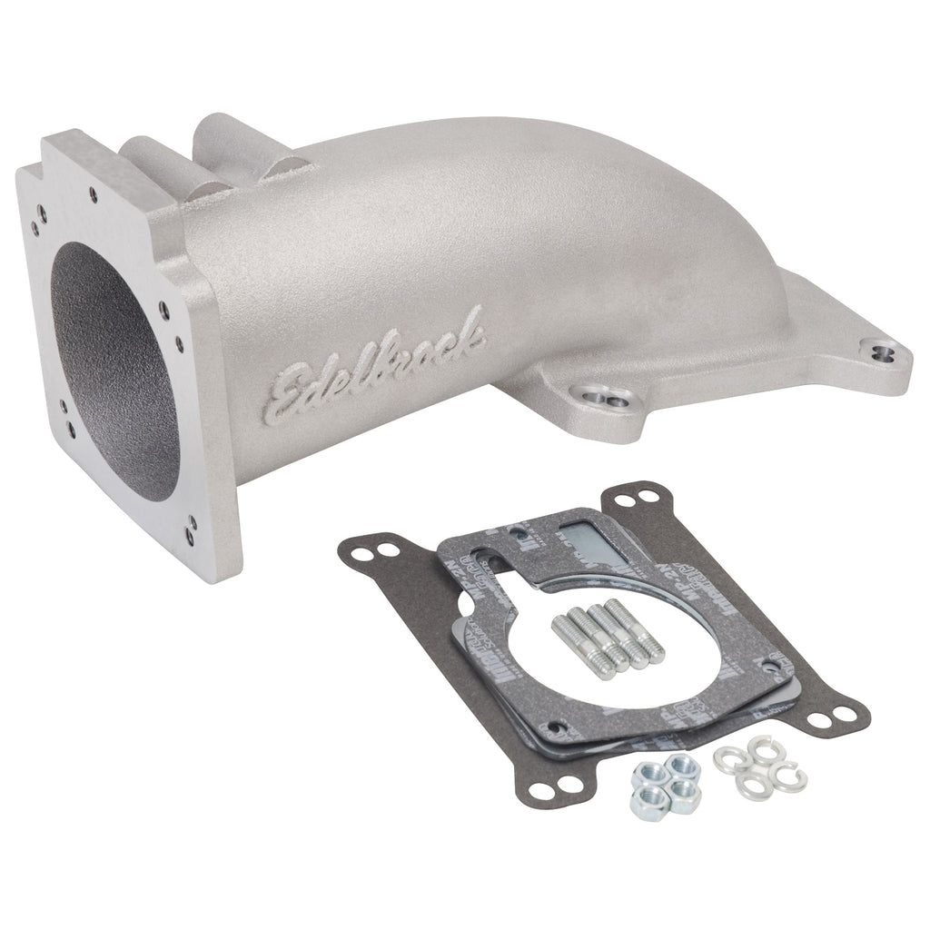 Edelbrock 3847 Ultra Low Profile Universal Intake Elbow - 90mm T.B. to 4150 Flange