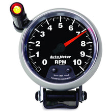 Load image into Gallery viewer, AutoMeter 3890 GAUGE, TACHOMETER, 3 3/4", 10K RPM, PEDESTAL W/ EXT. QUICK-LITE, GS