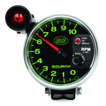 Load image into Gallery viewer, AutoMeter 3899 GAUGE, TACHOMETER, 5", 10K RPM, PEDESTAL W/ EXT. SHIFT-LITE, GS