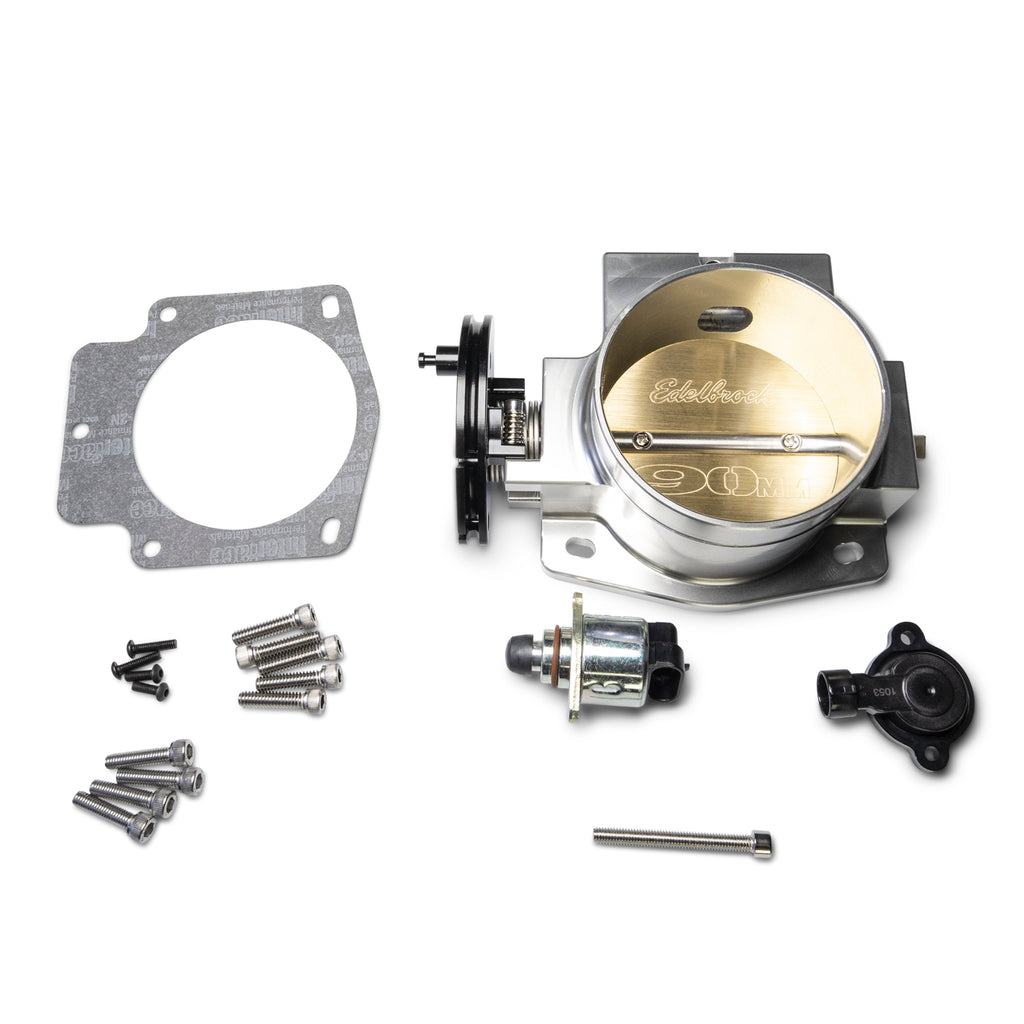 Edelbrock 3970 Edelbrock Victor LS Series 90mm Throttle Body, Satin