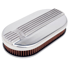 Load image into Gallery viewer, Edelbrock 4115 Classic Series Polished Small Oval Air Cleaner for Single 4-bbl Carb