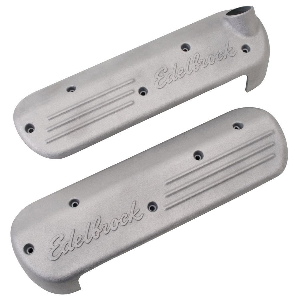 Edelbrock 4118 LS Series Coil Covers in Satin Finish (3-3/8" Overall Height) for Select Cadillac CTS, Chevrolet Camaro, Chevrolet Corvette, Pontiac Firebird, Pontiac GTO