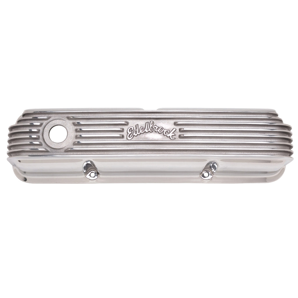 Edelbrock 4162 Classic Series Valve Cover for Ford FE V8 1958-1976 for Select Ford 300, Ford Club, Ford Country Sedan, Ford Country Squire, Ford Courier Sedan Delivery, Ford Custom, Ford Custom 300, Ford Custom 500, Ford Del Rio Wagon, Ford F-100, Ford