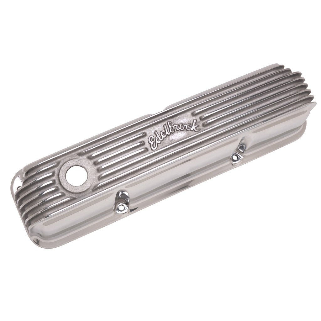 Edelbrock 4162 Classic Series Valve Cover for Ford FE V8 1958-1976 for Select Ford 300, Ford Club, Ford Country Sedan, Ford Country Squire, Ford Courier Sedan Delivery, Ford Custom, Ford Custom 300, Ford Custom 500, Ford Del Rio Wagon, Ford F-100, Ford