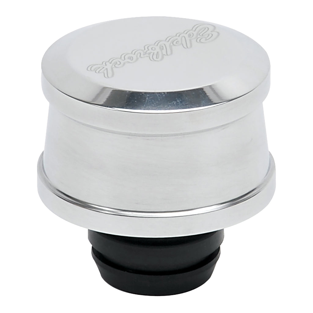 Edelbrock 4213 Push-in Round Billet Aluminum Breather - Polished