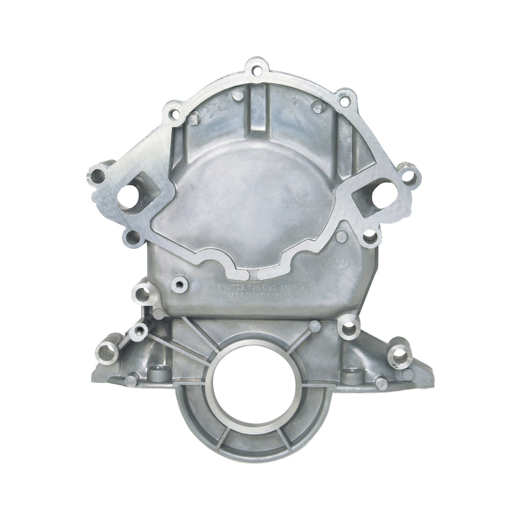 Edelbrock 4251 SBF Timing Cover, 86-93 5.0L & 88-Later 351W W/ Reverse Rotation Pump for Select Ford Bronco, Ford Country Squire, Ford E-150 Econoline, Ford E-150 Econoline Club Wagon, Ford E-250 Econoline, Ford E-250 Econoline Club Wagon, Ford E-350