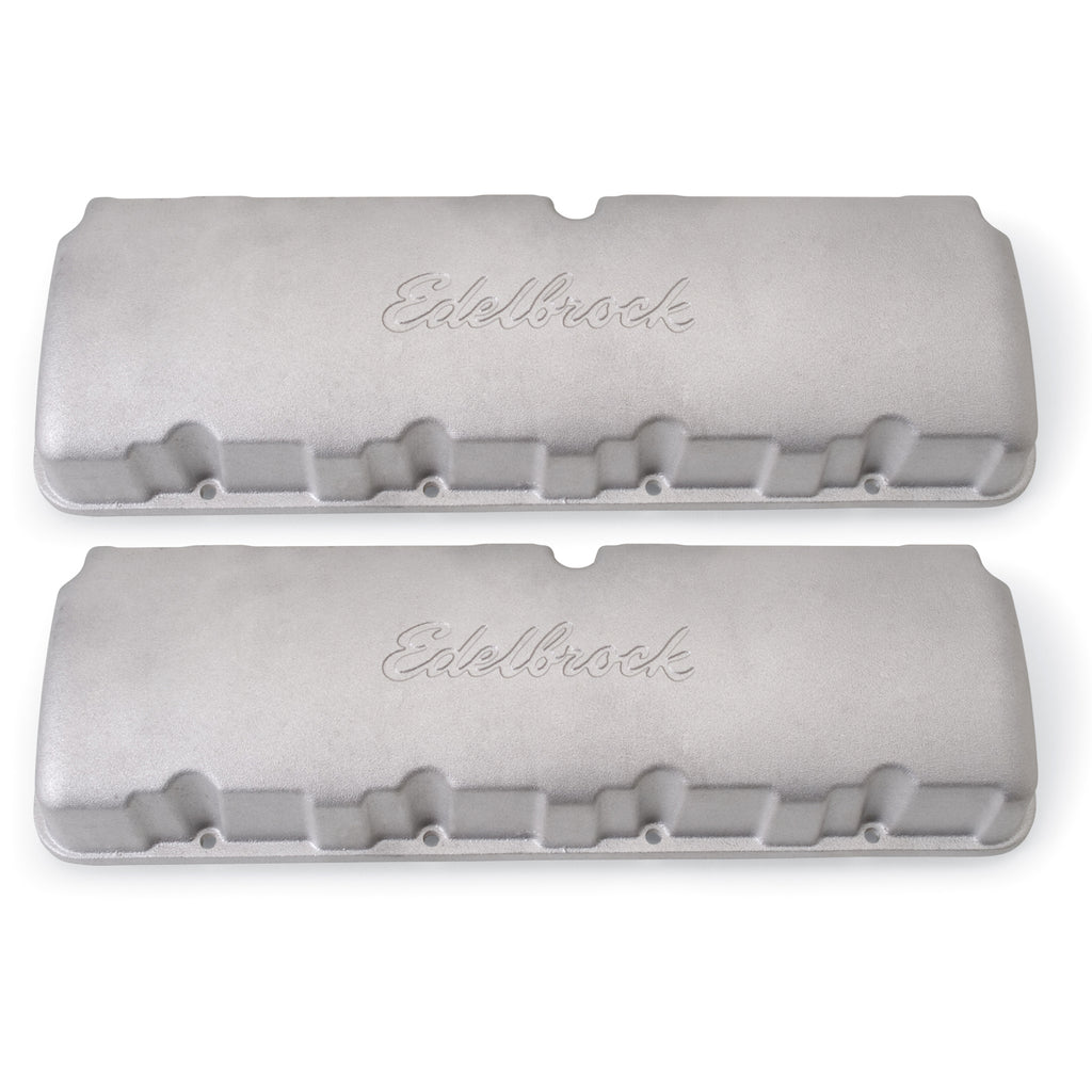 Edelbrock 4259 Big Victor Valve Cover Set #4259 For Big-Block Chevy Race Engine