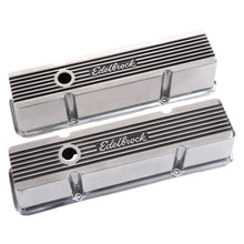 Load image into Gallery viewer, Edelbrock 4263 Elite II Valve Covers for Chevy 262-400 V8 1959-86. for Select Buick Century, Buick LeSabre, Buick Regal, Buick Skylark, Chevrolet Bel Air, Chevrolet Biscayne, Chevrolet Blazer, Chevrolet Brookwood, Chevrolet C10, Chevrolet C10 Pickup,