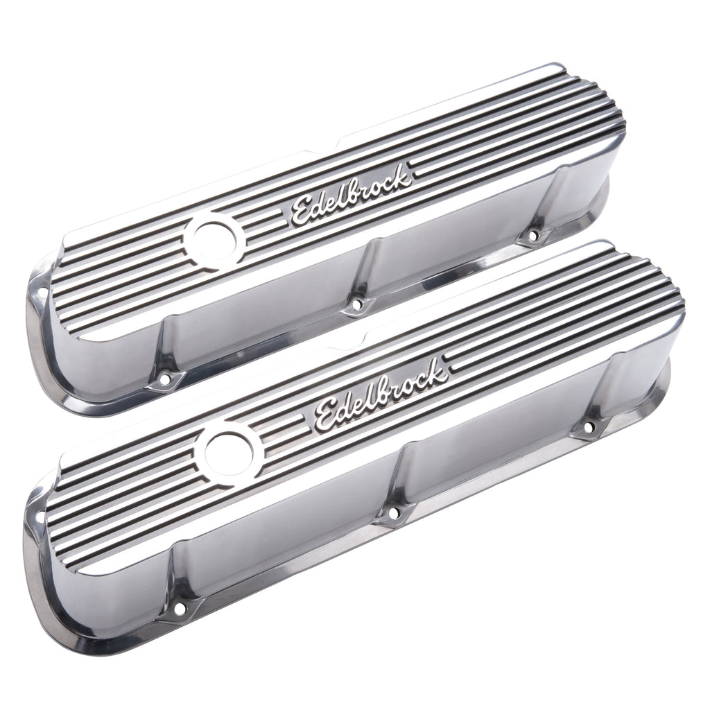 Edelbrock 4264 Elite II Valve Covers for Ford 289/302/351W (except Boss). for Select Ford 300, Ford Bronco, Ford Country Sedan, Ford Country Squire, Ford Custom, Ford Custom 500, Ford E-100 Econoline, Ford E-100 Econoline Club Wagon, Ford E-150