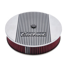 Load image into Gallery viewer, Edelbrock 4268 Elite 2 Series Polished 14" Round Air Cleaner - 3" Pro-Flo Element