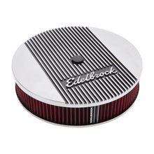 Load image into Gallery viewer, Edelbrock 4268 Elite 2 Series Polished 14" Round Air Cleaner - 3" Pro-Flo Element
