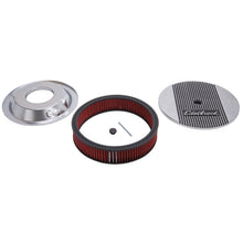 Load image into Gallery viewer, Edelbrock 4268 Elite 2 Series Polished 14" Round Air Cleaner - 3" Pro-Flo Element