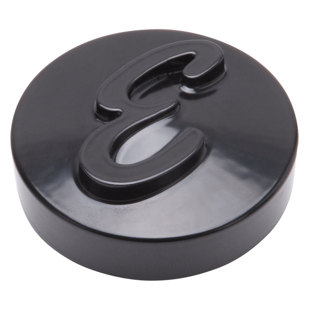 Edelbrock 4270 E Logo Black Anodized Nut for Pro-Flo Universal 14" Round Air Cleaners