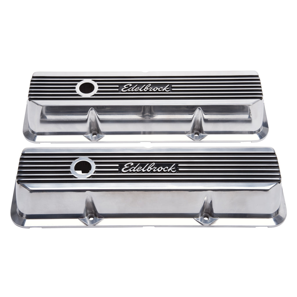Edelbrock 4277 Elite II Valve Covers for Ford FE 1958-1976 for Select Edsel Citation, Edsel Corsair, Edsel Ranger, Edsel Villager, Ford 300, Ford Club, Ford Country Sedan, Ford Country Squire, Ford Courier Sedan Delivery, Ford Custom, Ford Custom 300,