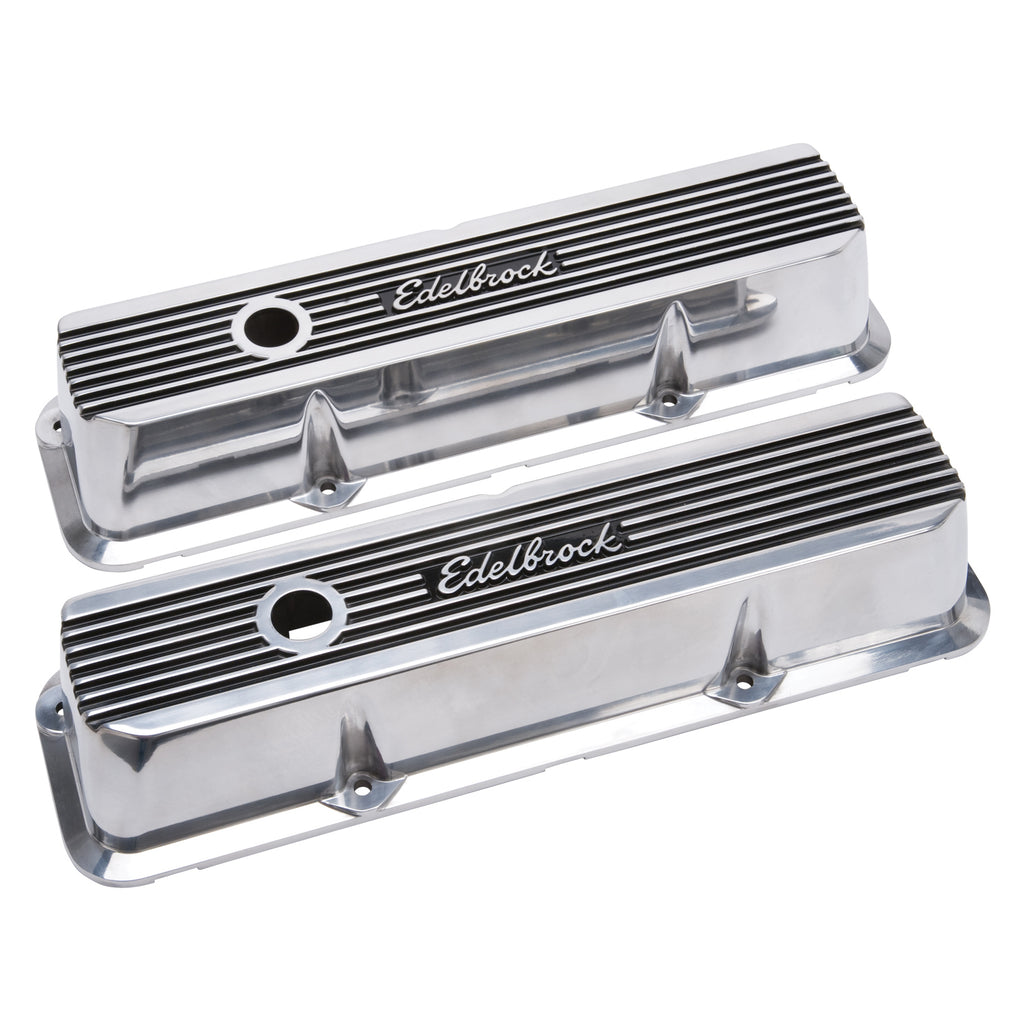 Edelbrock 4277 Elite II Valve Covers for Ford FE 1958-1976 for Select Edsel Citation, Edsel Corsair, Edsel Ranger, Edsel Villager, Ford 300, Ford Club, Ford Country Sedan, Ford Country Squire, Ford Courier Sedan Delivery, Ford Custom, Ford Custom 300,