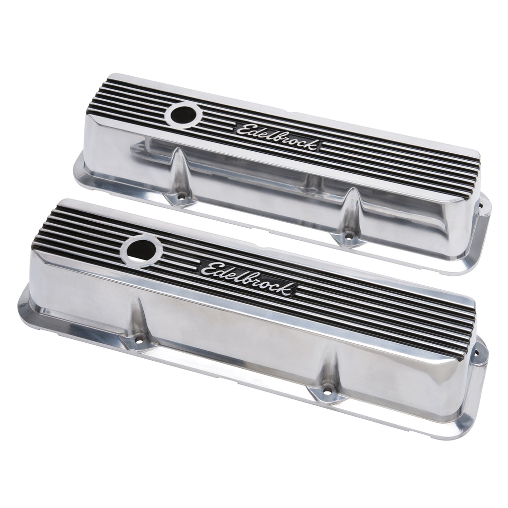 Edelbrock 4277 Elite II Valve Covers for Ford FE 1958-1976 for Select Edsel Citation, Edsel Corsair, Edsel Ranger, Edsel Villager, Ford 300, Ford Club, Ford Country Sedan, Ford Country Squire, Ford Courier Sedan Delivery, Ford Custom, Ford Custom 300,