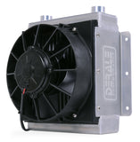 Derale 65861 18 Row Hi-Flow Racing Remote Fluid Cooler with Single Fan, 7/8-14 UNF O-ring