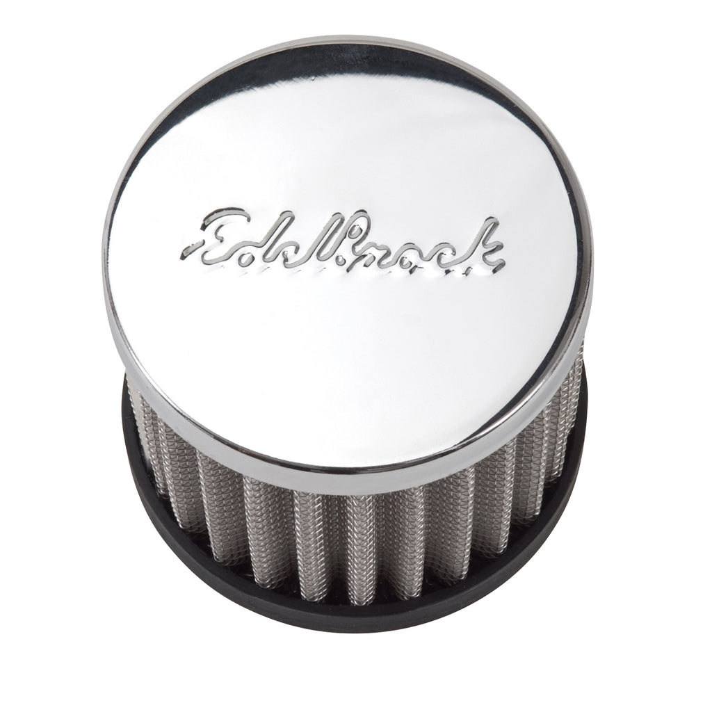 Edelbrock 4420 Circle Track Style Open Cotton Gauze Element Round Push-in Breather