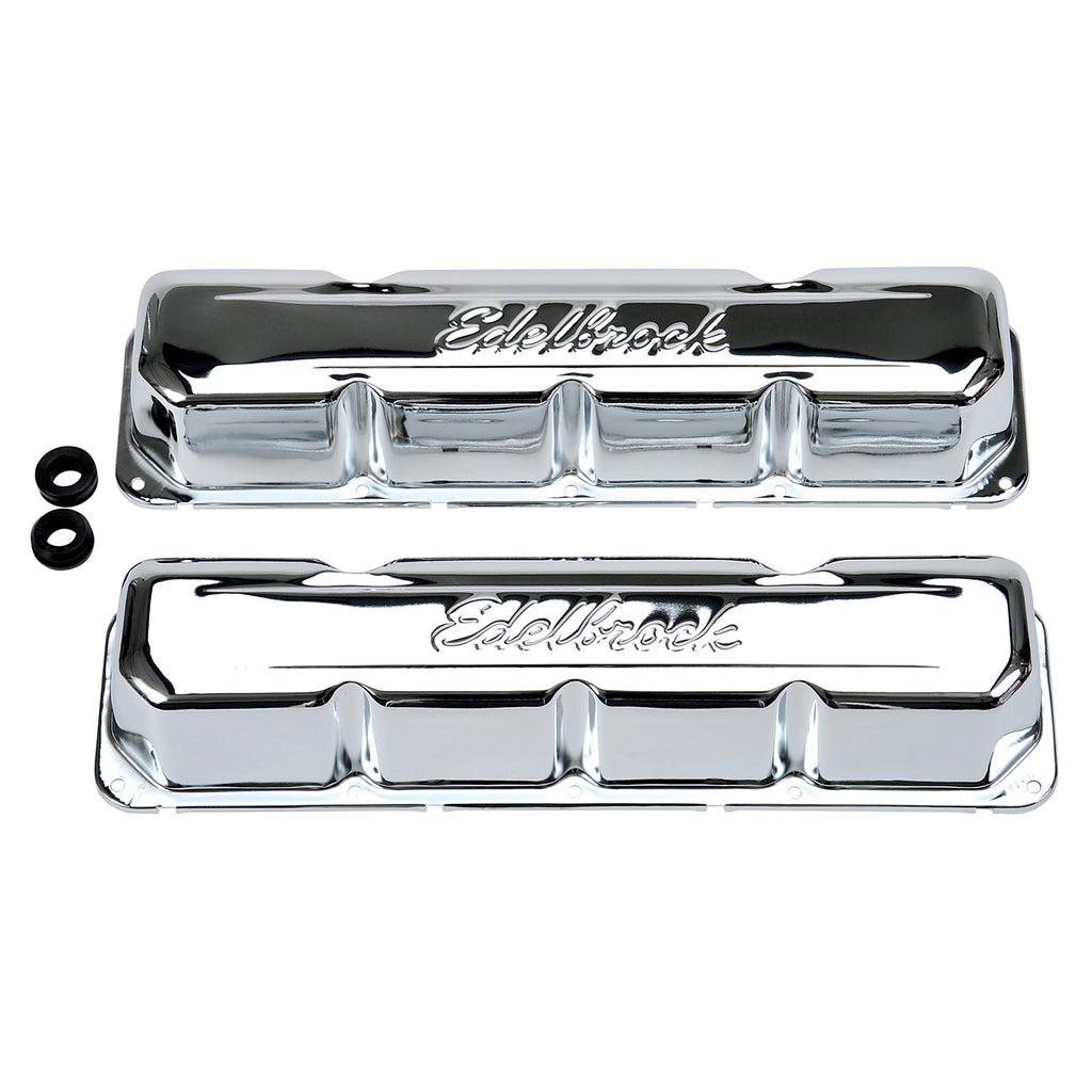 Edelbrock 4431 Signature Series Valve Covers for AMC/Jeep 290-304-343-360-390-401 V8 for Select American Motors AMX, American Motors Ambassador, American Motors American, American Motors Concord, American Motors Gremlin, American Motors Hornet, American