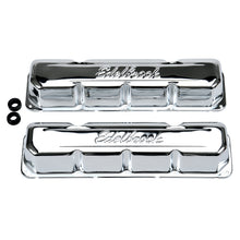 Load image into Gallery viewer, Edelbrock 4431 Signature Series Valve Covers for AMC/Jeep 290-304-343-360-390-401 V8 for Select American Motors AMX, American Motors Ambassador, American Motors American, American Motors Concord, American Motors Gremlin, American Motors Hornet, American