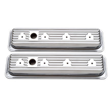 Load image into Gallery viewer, Edelbrock 4446 Signature Series Valve Covers for Chevrolet 262-400 87-95 Centerbolt