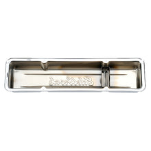 Load image into Gallery viewer, Edelbrock 4449 Signature Series Valve Covers, Chrome, Low Profile, Chevrolet 262-400, '59-'86 for Select Buick Century, Buick LeSabre, Buick Regal, Buick Skylark, Chevrolet Bel Air, Chevrolet Biscayne, Chevrolet Blazer, Chevrolet Brookwood, Chevrolet