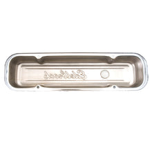 Load image into Gallery viewer, Edelbrock 4456 Signature Series Valve Covers, Chrome, Low Profile, Pontiac 301-455 V8, '62-'79 for Select Buick Century, Buick LeSabre, Buick Regal, Buick Skylark, Oldsmobile Delta 88, Pontiac Bonneville, Pontiac Catalina, Pontiac Executive, Pontiac